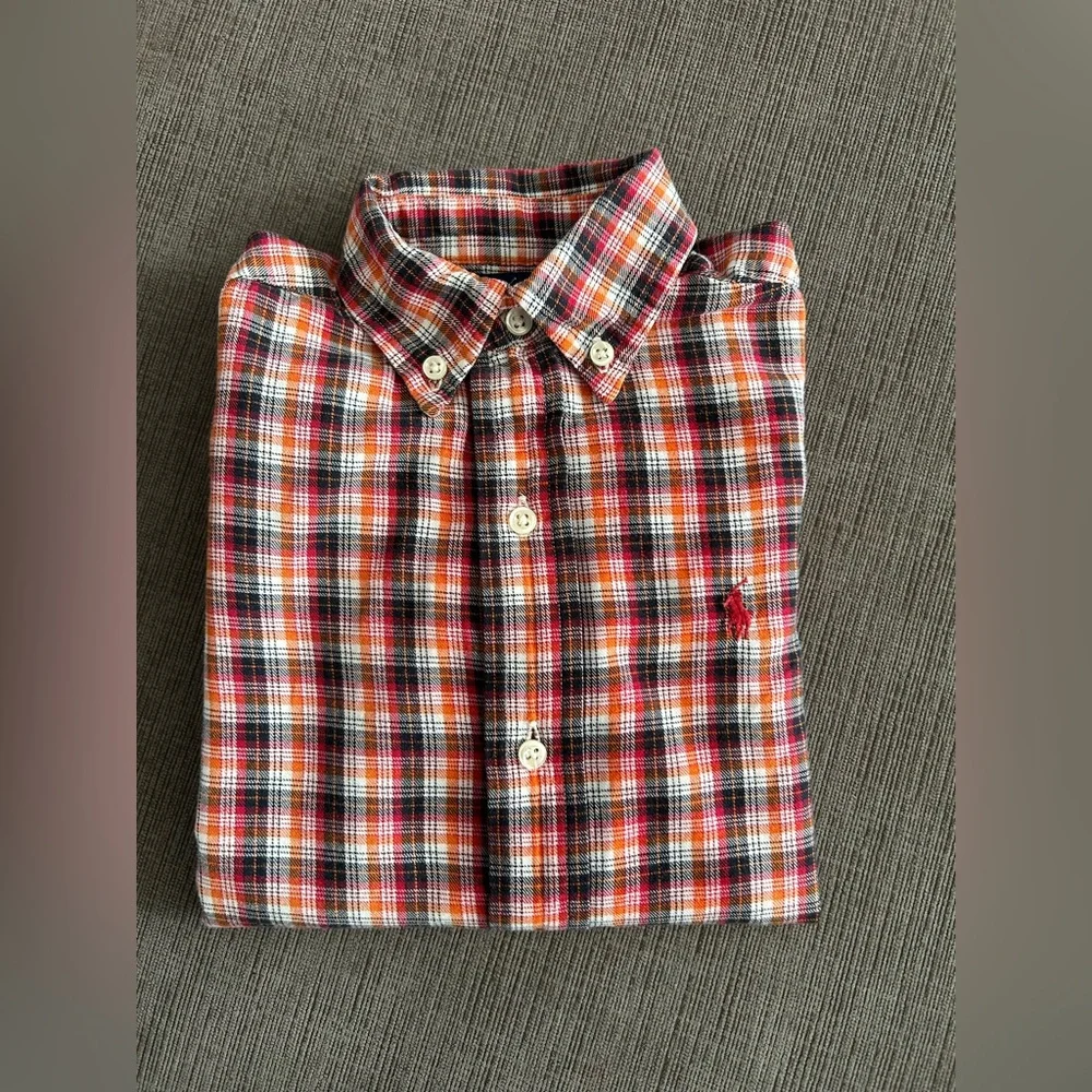 Ralph Lauren Boys' Plaid Cotton Poplin Shirt Toddler Boy 5